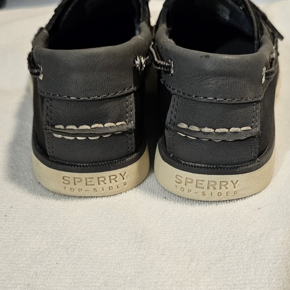 Sperry Top-Sider Leeward Boat Shoe/Deck Shoe, Navy/Gray, Size 3M Big Kids, VGUC! - Picture 5 of 9